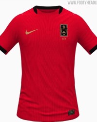开云-韩国队世界杯球衣曝光：主场采用金色修饰，客场以紫色为主色调